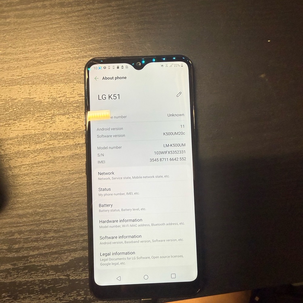LG K51 Smartphone - Gray